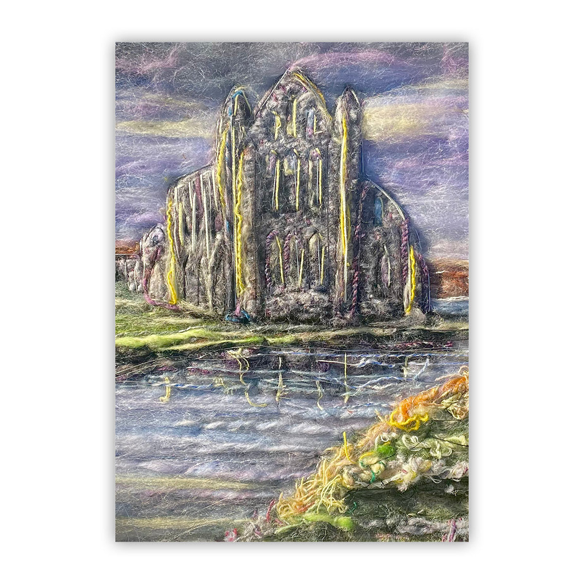 Whitby Abbey - Lilac Sky