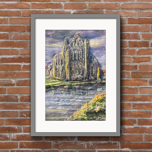 Whitby Abbey - Lilac Sky